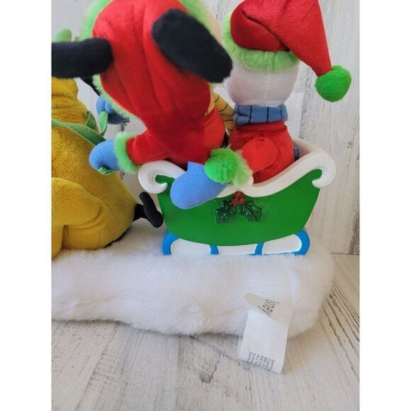 Gemmy Disney Pluto Mickey Mouse Donald AS IS 2004 plush animated Xmas figure - Picture 8 of 13